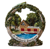 Boathouse Ornament with Stand
