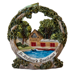 Boathouse Ornament with Stand