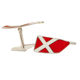 Sterling Silver Oar Cuff Links